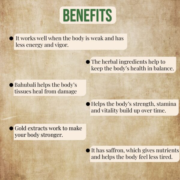 Benefits of Bahubali Gold Tablets